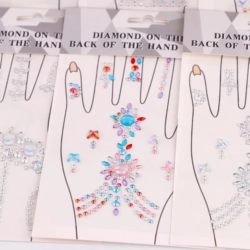 Pegatina decorativa de Palma de cristal acrílico, Festival de Música, Bar, fiesta, bola, puesta en escena, joyería, pegatina de diamante para uñas - imagen 5