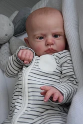 Reborn Cameron: muñeca realista de 24 pulgadas con piel 3D