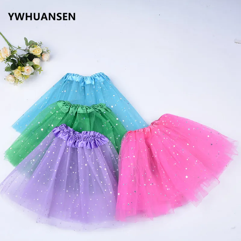 Faldas de tul con purpurina y lentejuelas para niñas – Disfraces de Carnaval rosas - imagen 5