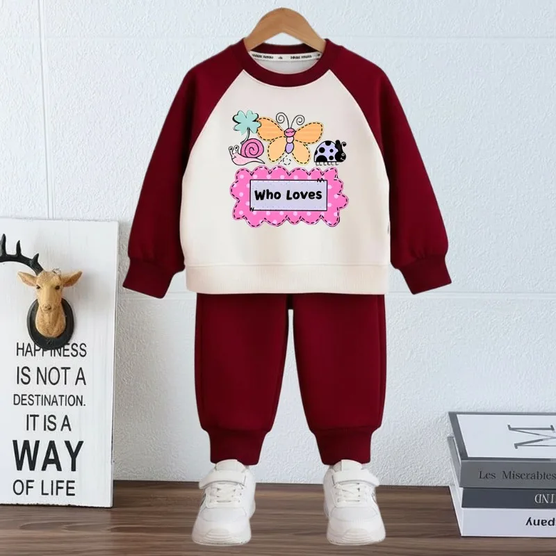 Chándal infantil de sudadera con capucha y pantalón largo estampado - imagen 5