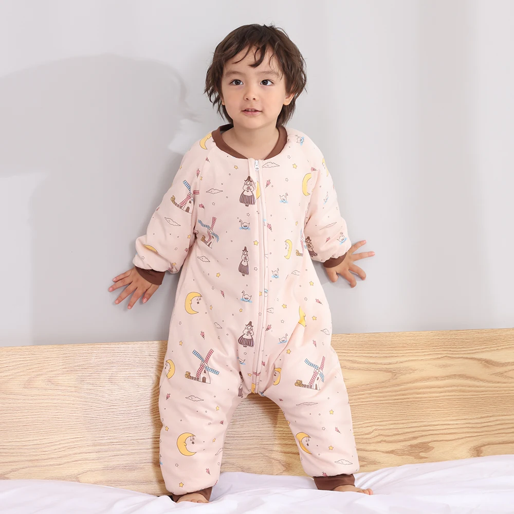 Saco de dormir infantil HOUSBAY con estampado de ciudad de cuento de hadas