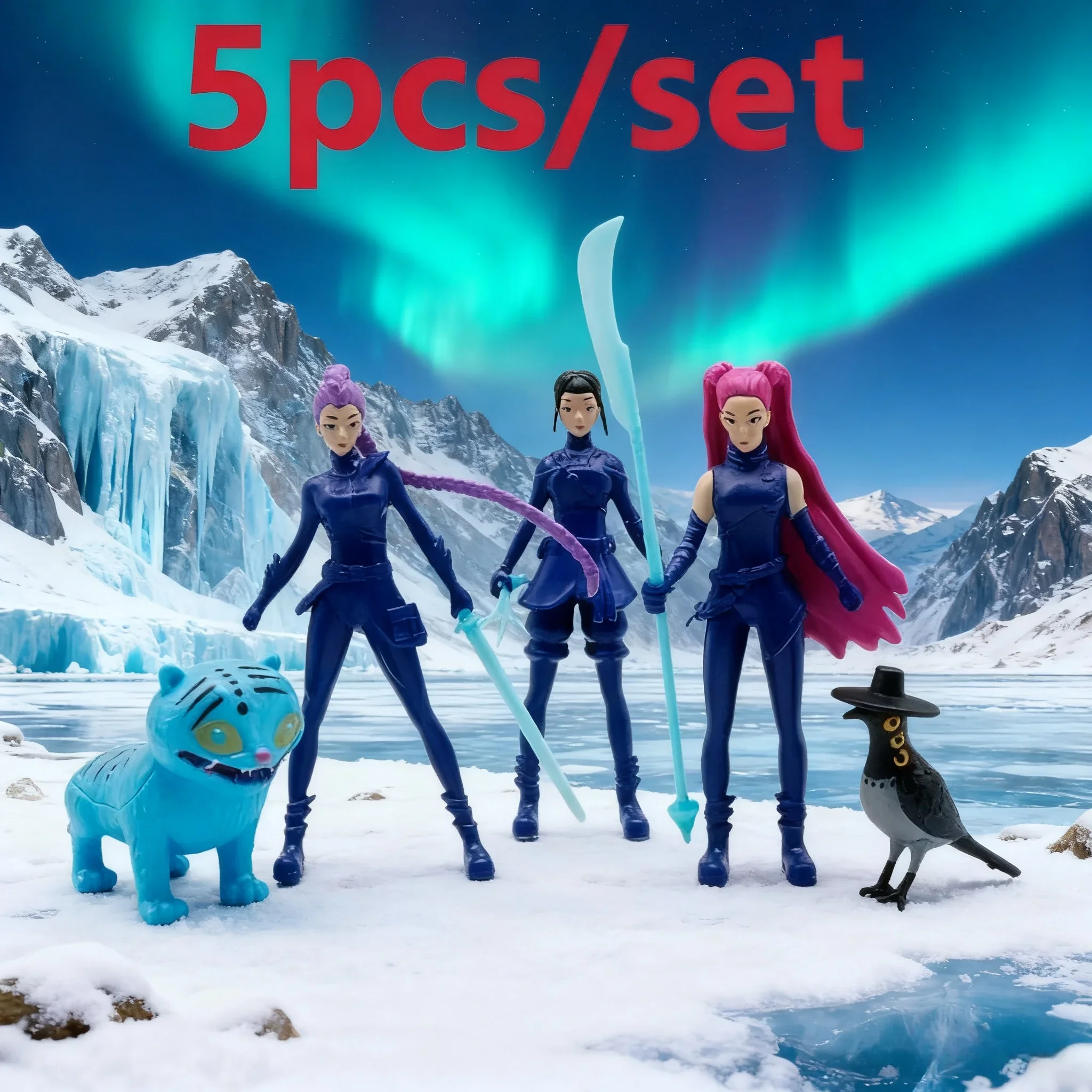 @ nuevo 5 unids/set Kpop Demon Hunters figura de acción de juguete Derpys Tiger Rumi Mira Zoey Sussy estatuilla muñeca para seguidores ornamento regalos para niños * - imagen 4