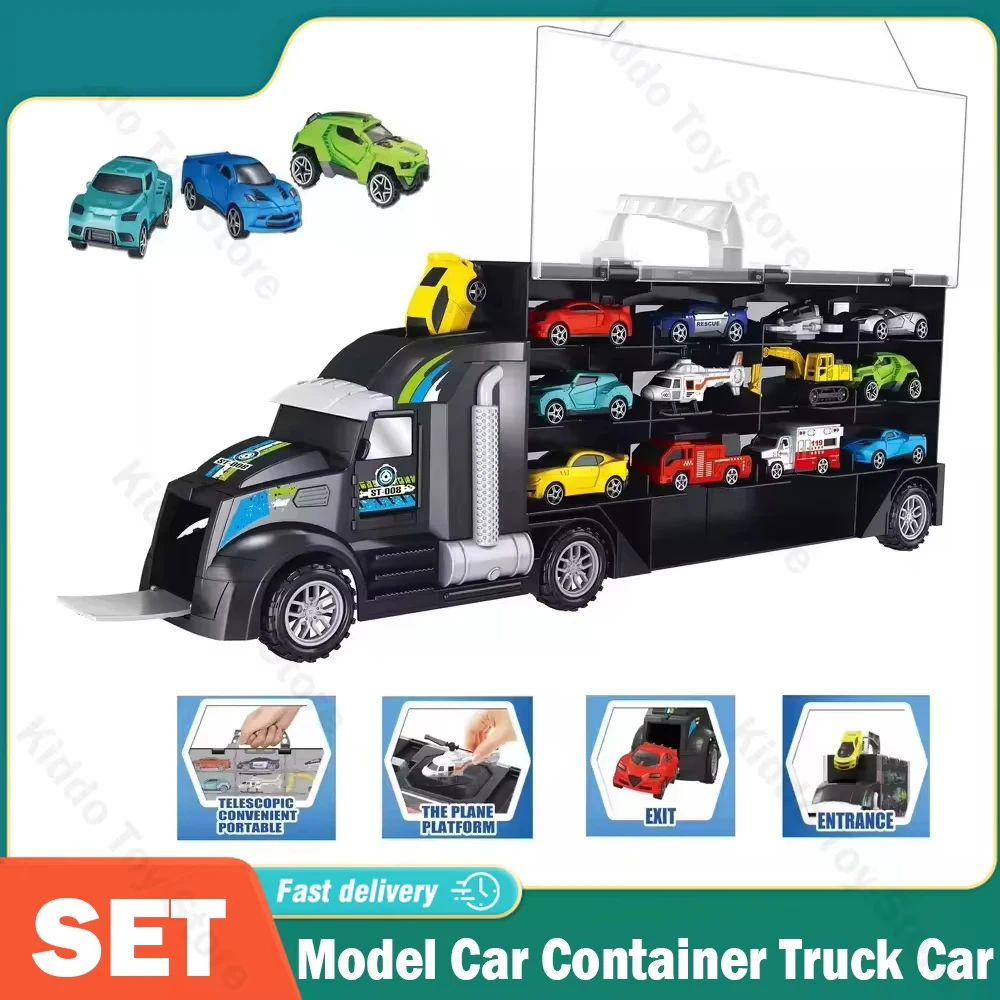 Coches y camiones infantiles con tractor - Juguete para niños - imagen 2
