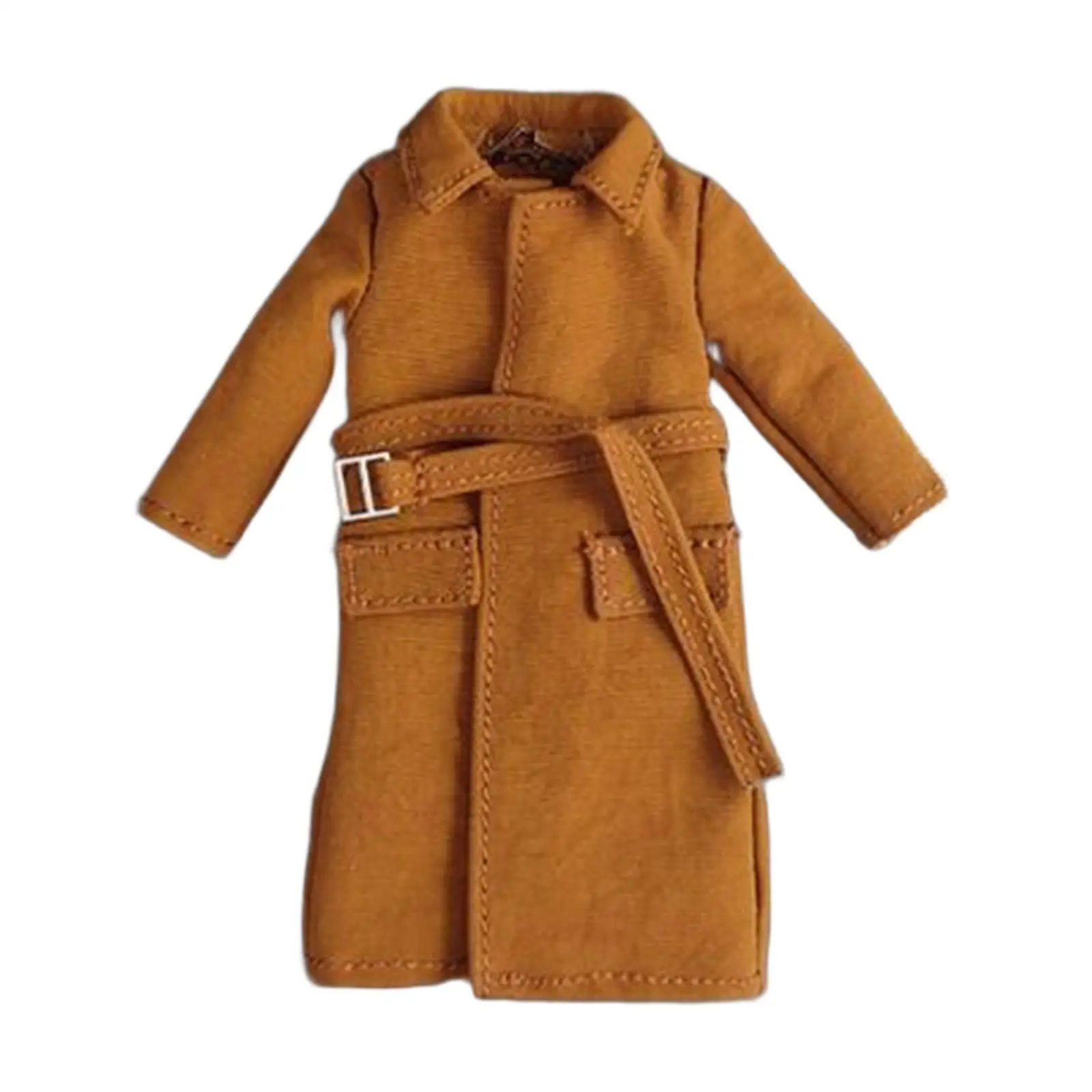 1/18 Male Figure Long Windbreaker Clothes Accessories DIY Doll Dress up Cosplay Kids Adults Gifts Stylish Handmade Soft Outfits