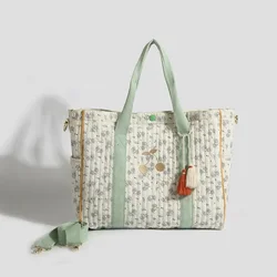 Bolso pañales mamá floral grande