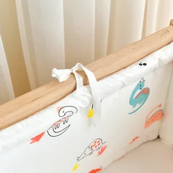 Parachoques de algodón para cuna bebé – Transpirable y decorativo