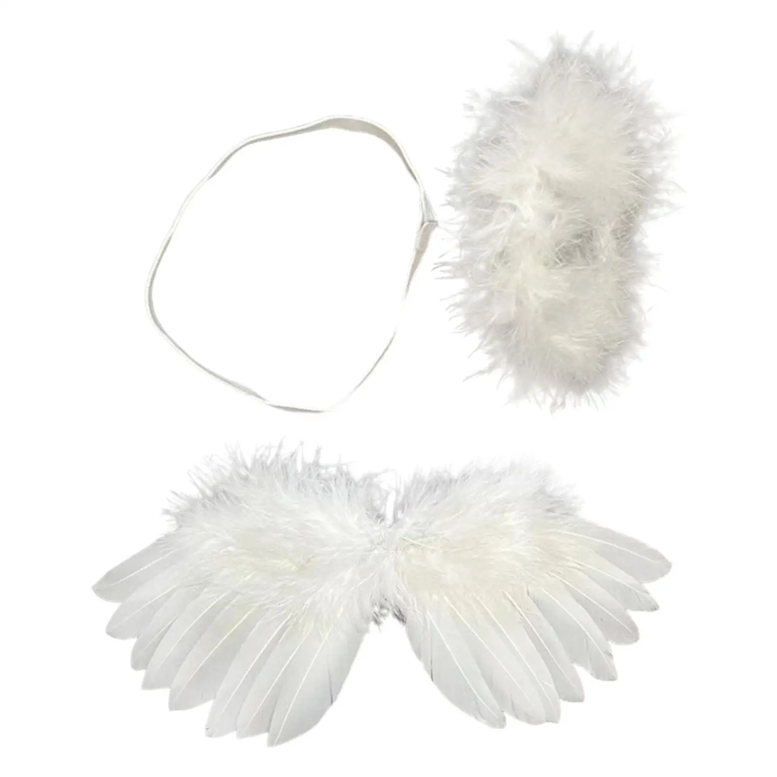 Dolls Wing and Headband Decorative Miniature Lightweight Dress up for Kids
