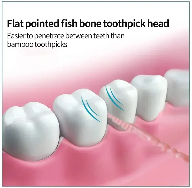 Palillo de dientes desechable empaquetado, caja Ultra familiar portátil, selección fina, doble cabezal, personalidad de alta gama, palo de fruta creativo, 200 piezas - imagen 5