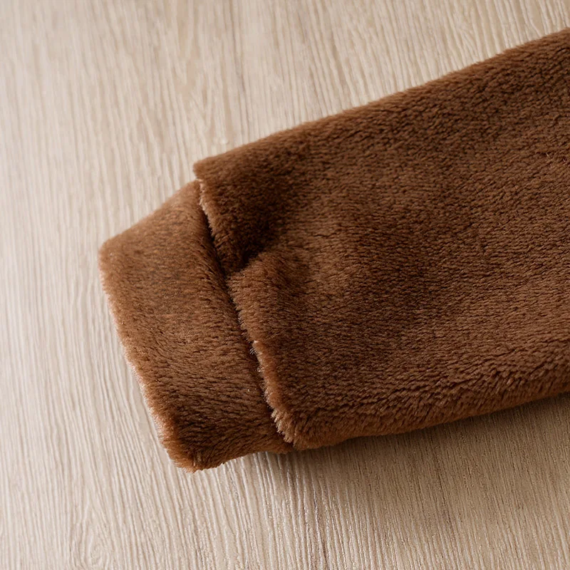 Pelele de franela con oso para bebé – Mono manga larga unisex - imagen 2