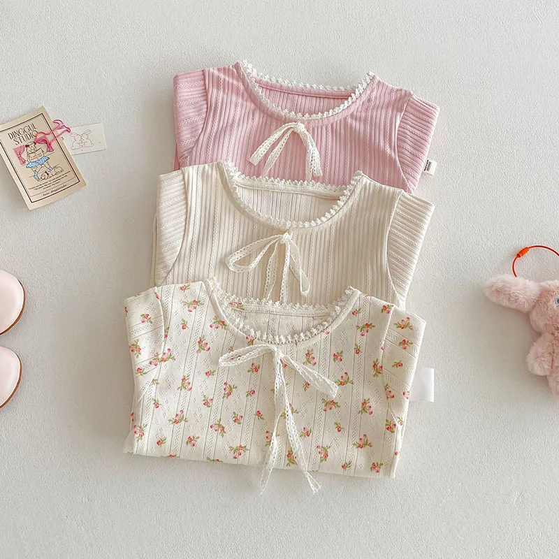 Camiseta floral con encaje para niña – Ideal para verano - imagen 5