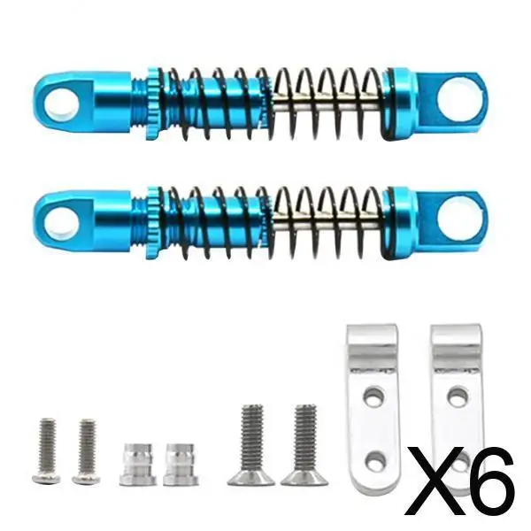 Amortiguadores de repuesto en aluminio azul para coche RC telemandado - imagen 2