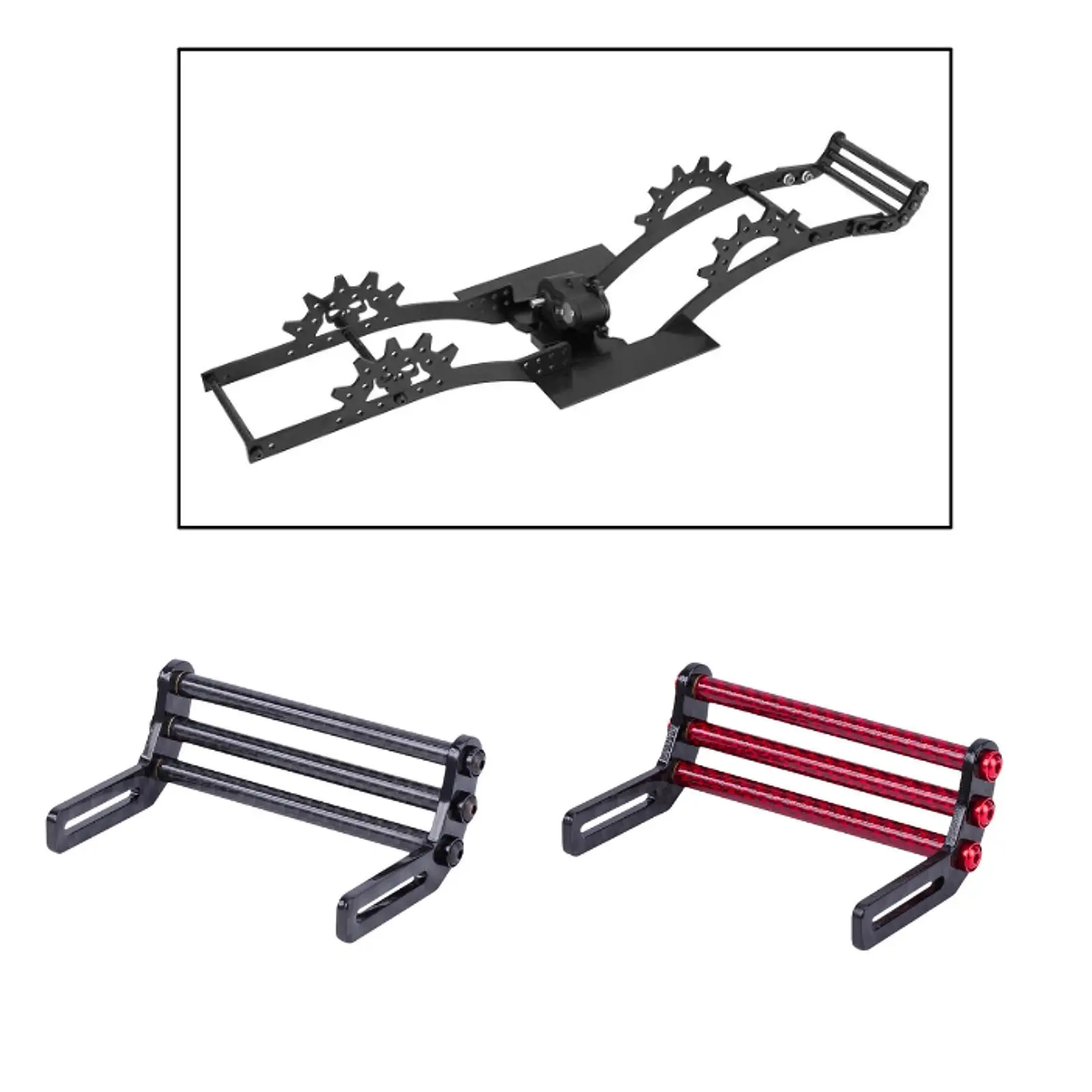 RC Car Front Bumpers Replace Parts 1:10 Retrofit Assembly Professional 75mm Accessory for Crawler Trucks Model Car for SCX10 RC Car Front Bumpers Replace Parts 1:10 Retrofit Assembly Professional 75mm Accessory for Crawler Trucks Model Car for SCX10