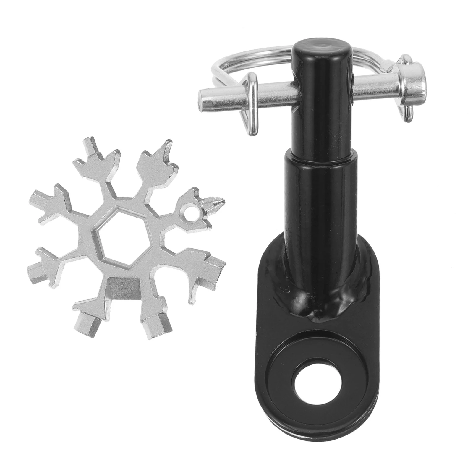 1 Juego de 1 Juego de accesorios para bicicleta, conector de enganche de remolque, diseño de tuerca de fácil liberación para remolque de bicicleta infantil, seguridad de estabilidad - imagen 2