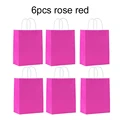 6pcs rose red