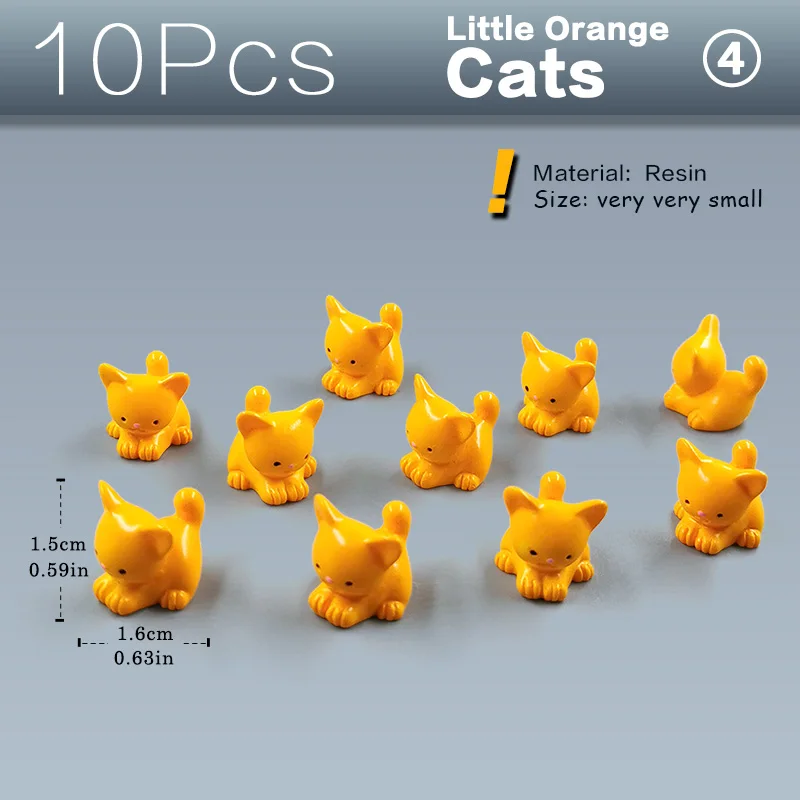 10pcs Orange Cats
