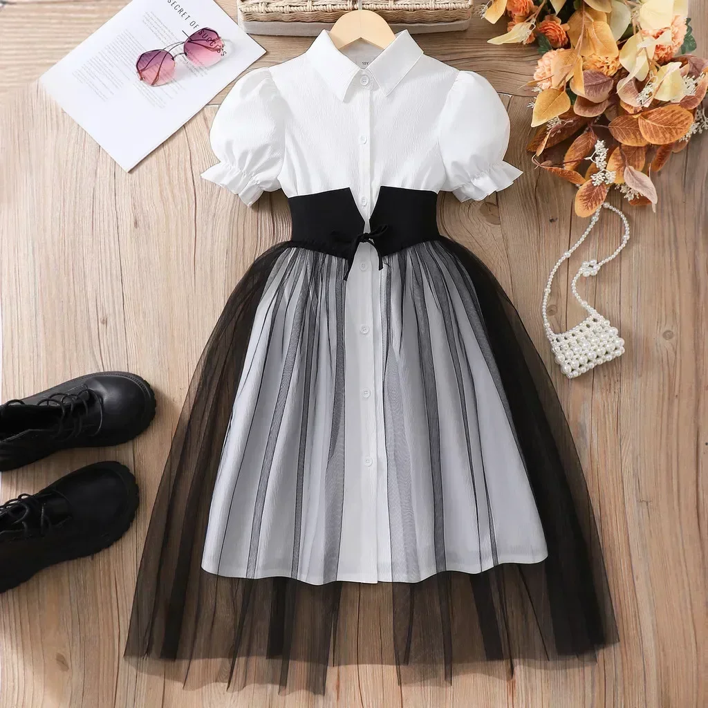 Vestido veraniego retro morado para niña – Ideal en fiestas