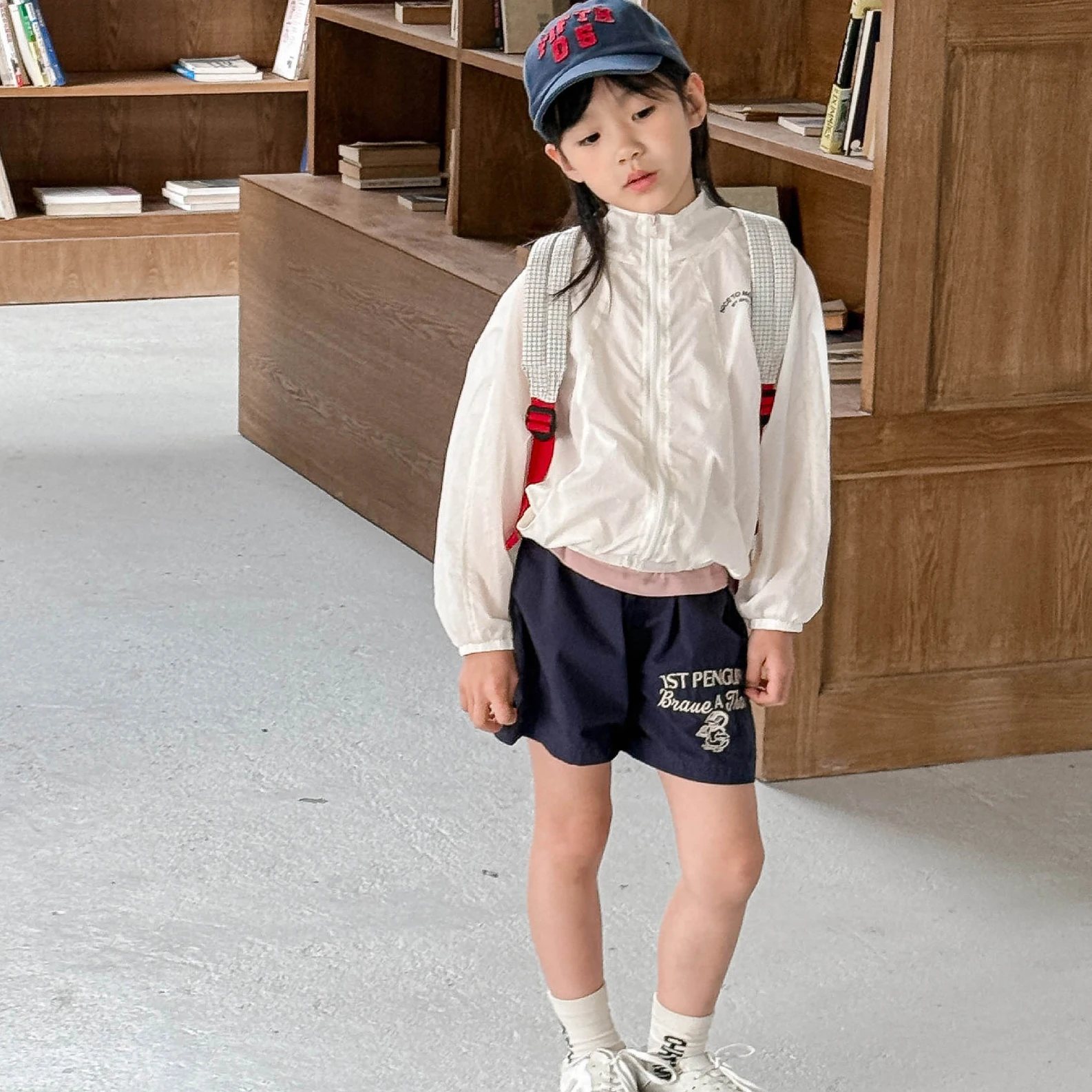 2025 Pantalones cortos deportivos de secado rápido para niños y niñas, pantalones deportivos informales bordados de verano, pantalones ligeros y transpirables para 2-8 años - imagen 2