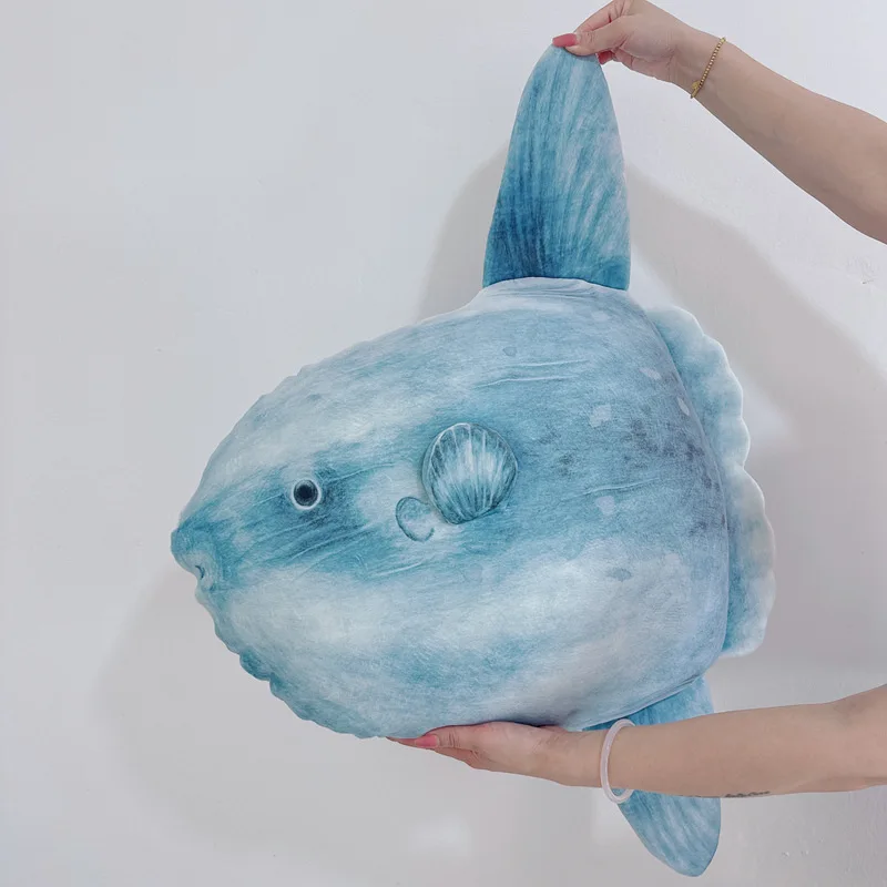 Peluche almohada tiburón azul de felpa para niños - imagen 3