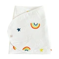 rainbow on white