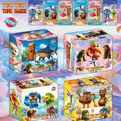 288 Uds. Tarjetas italianas Brainrot Tung Tung Sahur figura de juguete de cartas Tralalero Tralala juego de tarjetas modelo colección de regalos para niños