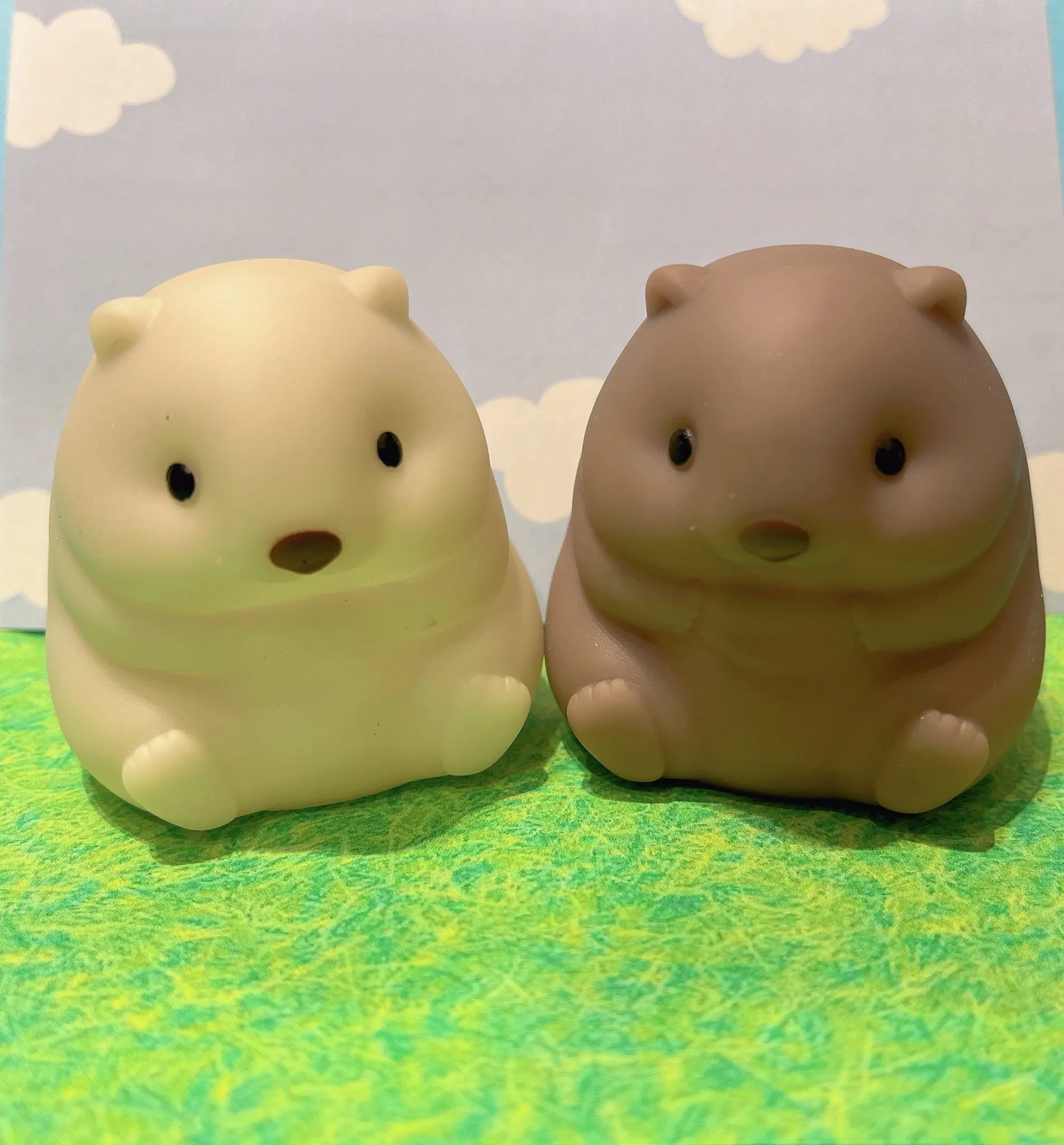 Cápsula de juguete Original, Pukyuto kawaii Wombat-muñecas blandas y blandas, figuras de gashapon - imagen 4