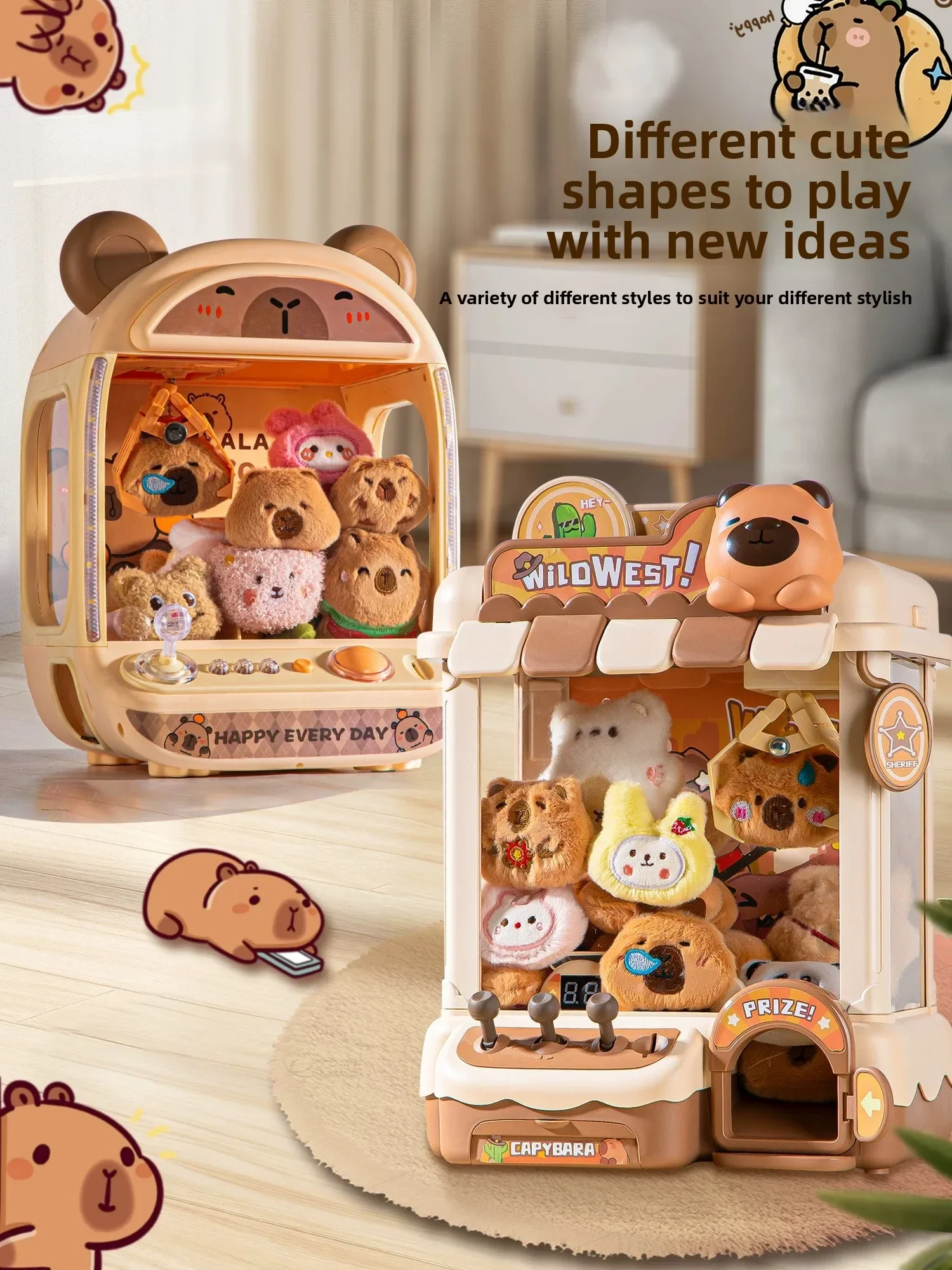 Máquina automática de muñecas DIY para niños, juego que funciona con monedas, Mini garra, juguetes para atrapar, máquinas de grúa, muñeca musical para regalos de navidad - imagen 5