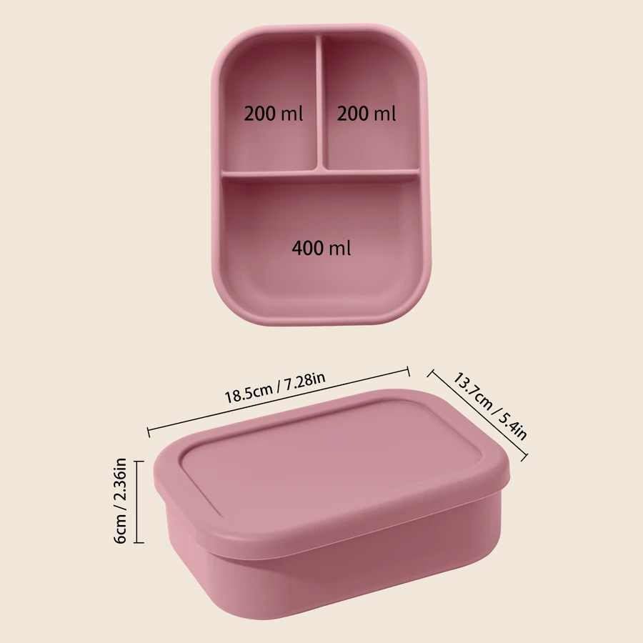 Fiambrera infantil de silicona hermética sin BPA - imagen 4