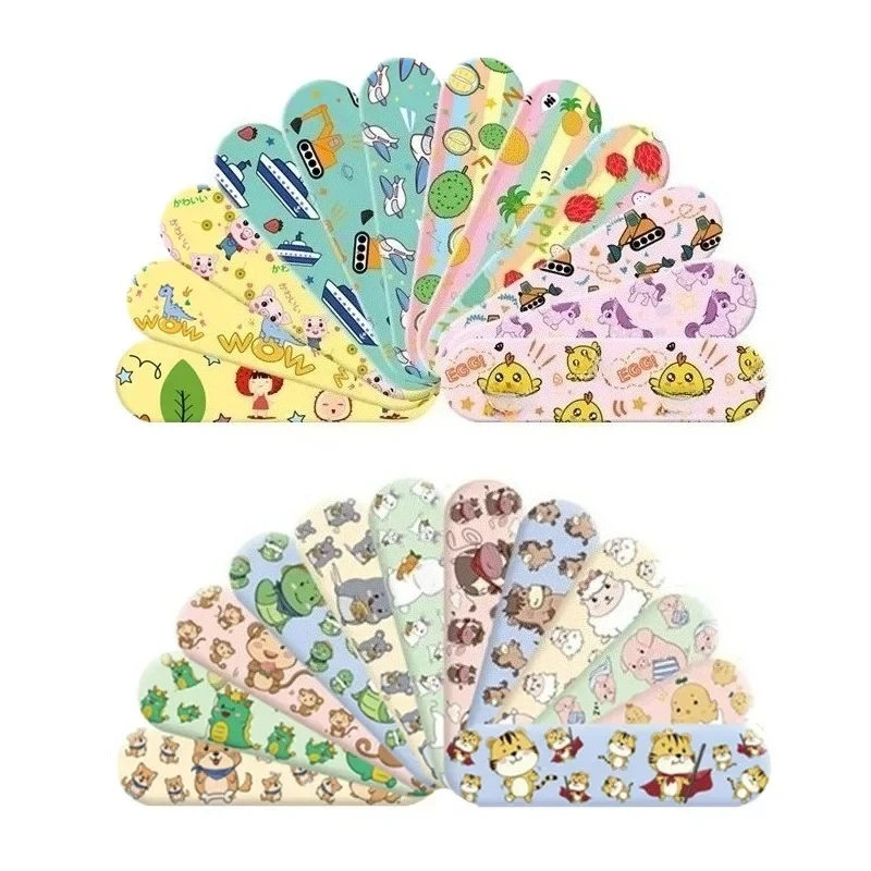 100 uds/120 Uds tirita de dibujos animados Kawaii yeso para heridas para niños vendajes adhesivos vendaje de primeros auxilios tiras cinta parche Woundplast - imagen 5