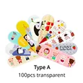100pcs transparent