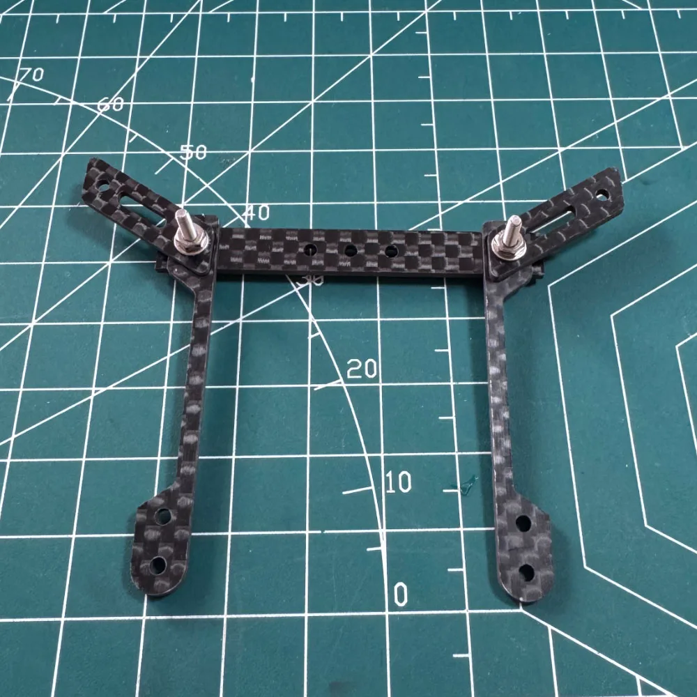 Placa amortiguadora frontal de carbono para chasis mini cuatro ruedas - imagen 5