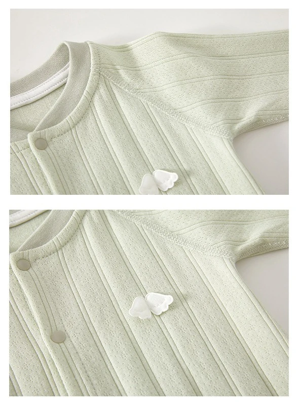 Somenie-mono de algodón para bebé, pijamas de manga larga, modelos de primavera y otoño, mono bordado con alas bonitas, regalos para recién nacidos - imagen 5
