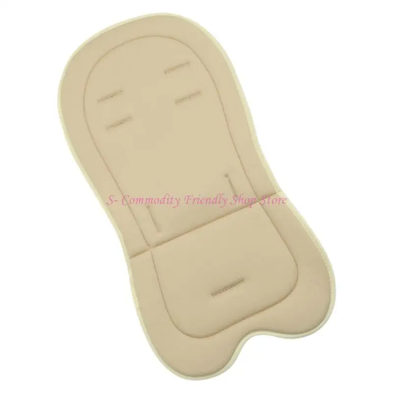 85AE Almohadilla para cochecitos niño, acolchado algodón antideslizante, forros transpirables para cochecitos, funda para - imagen 4