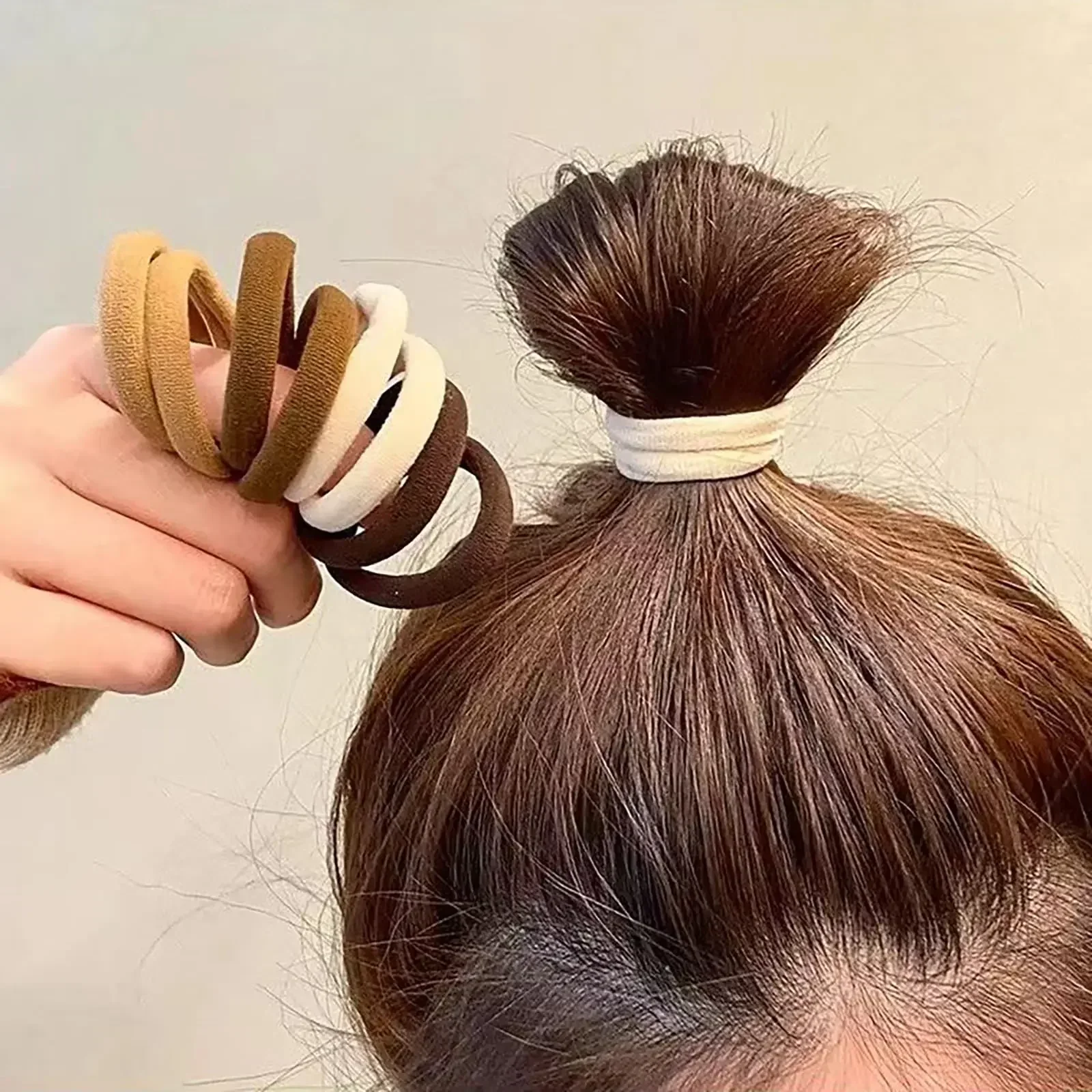 20-200 Uds. Accesorios para el cabello para mujer y niña, bandas básicas para el cabello, diadema, cuerdas para el cabello, lazos, soporte para cola de caballo, nailon Simple y moderno - imagen 2