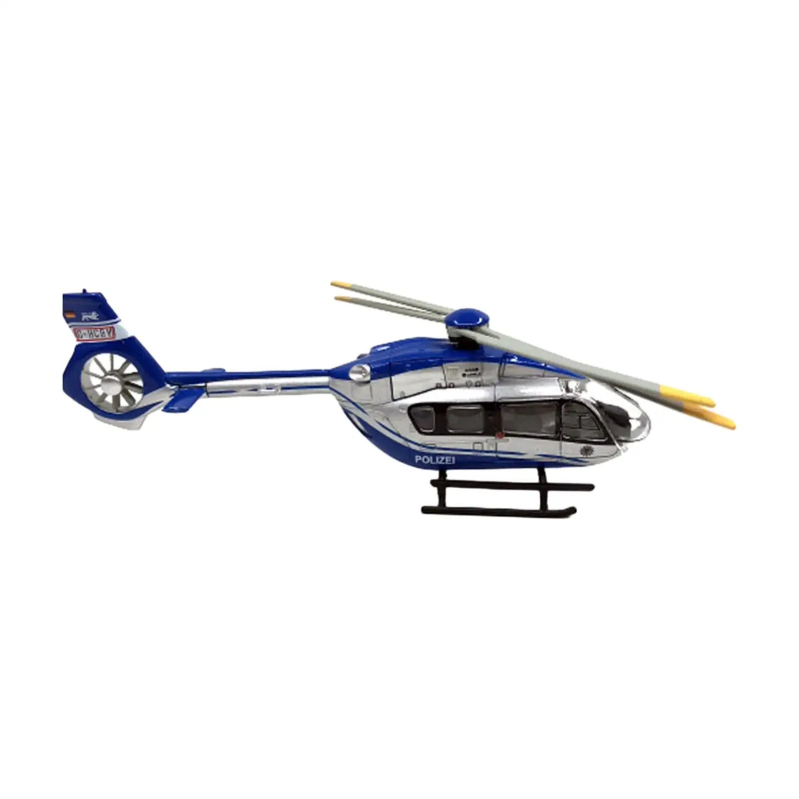 1:87 1/87 Airbus H145 Helicopter Office Cafe Cabinet Diecast Metal Helicopter Model for Girls Family Friends Teens Holiday Gifts