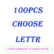 100pcs choose letter