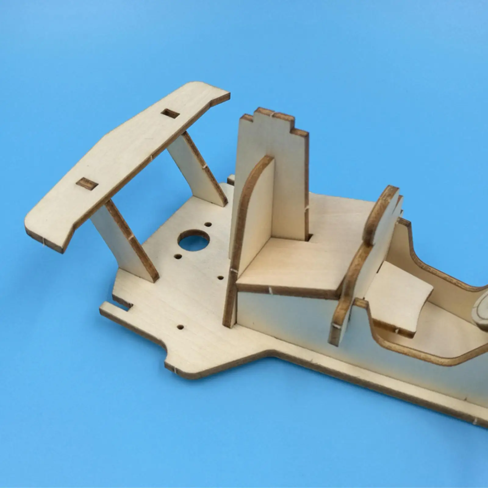 DIY Wooden Science Kit Solar Car Educational Intellectual Toy for Kids