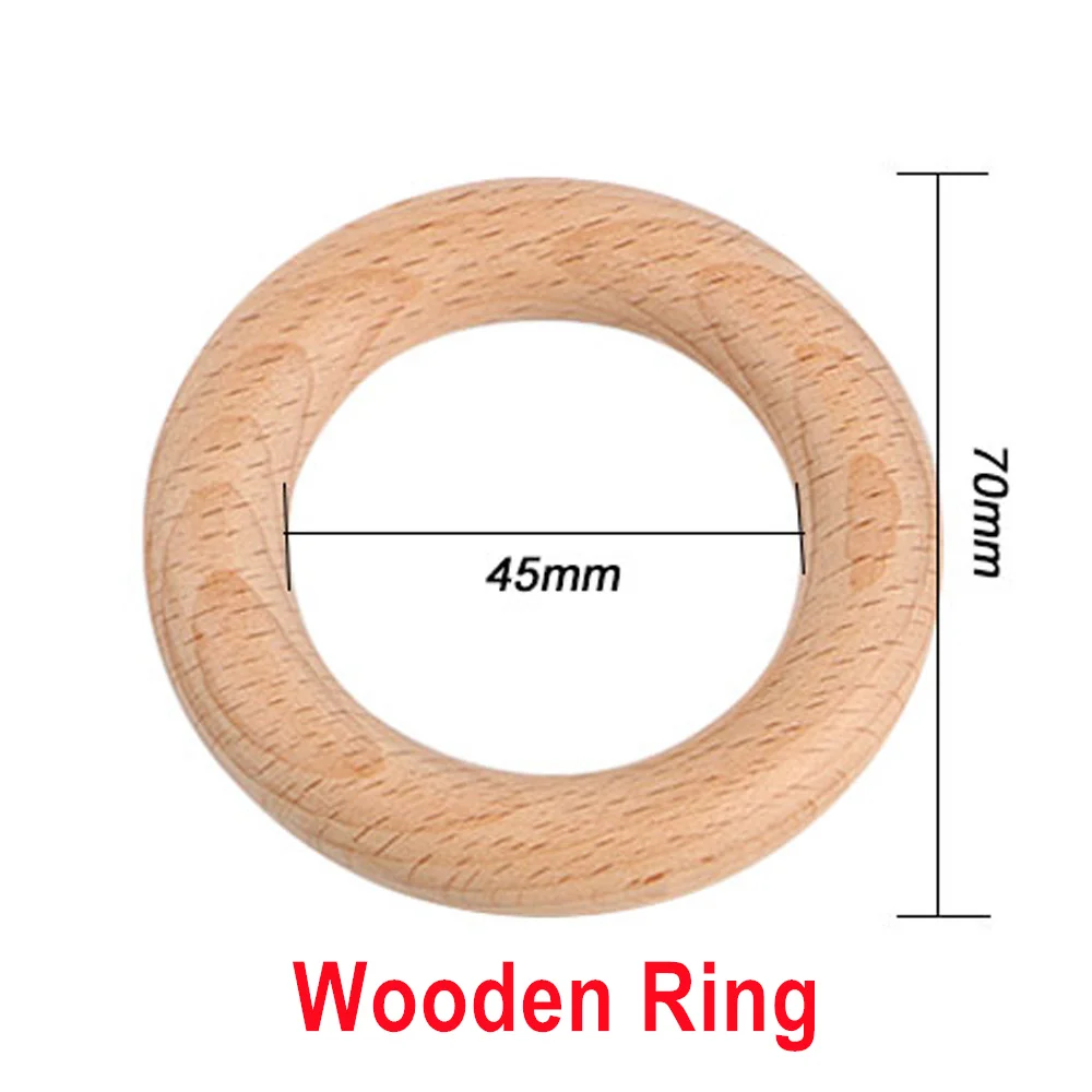 5pcs 70mm Wooden