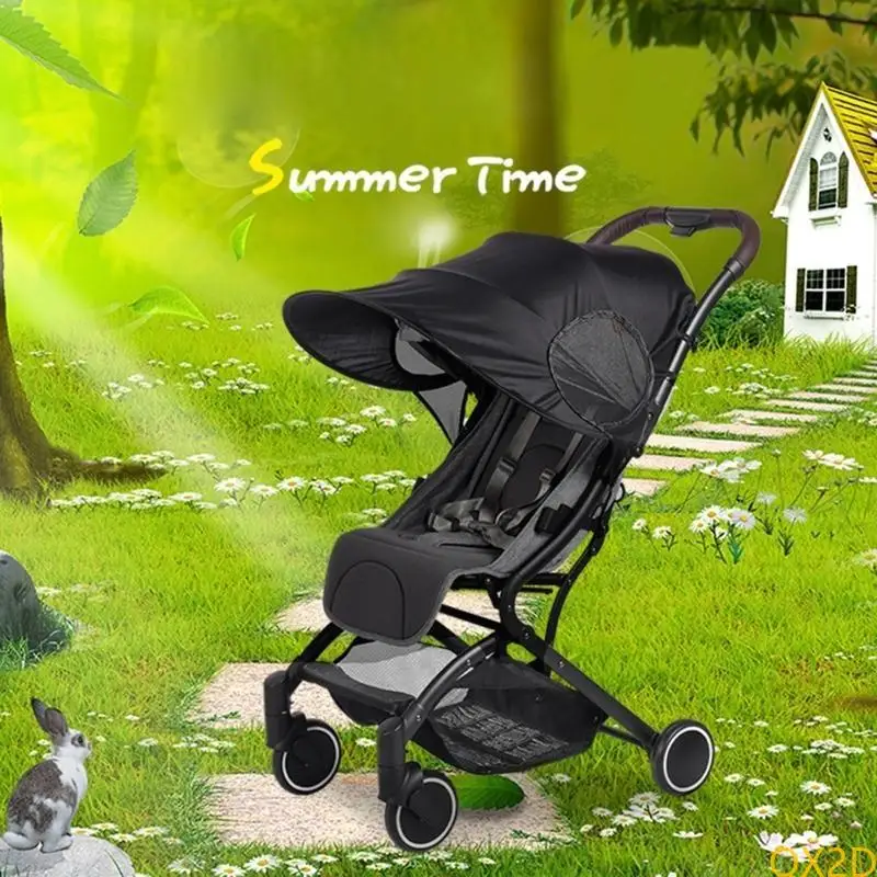 QX2D universal cochecito para bebés sunshade carro carruaje solar tono cubierta accesorios cochecito para - imagen 3