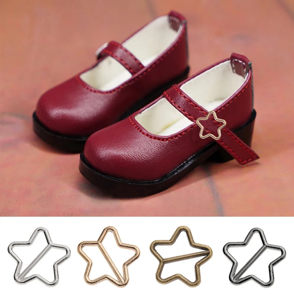 Hebilla de cinturón tri-glide de estrella Ultra pequeña para muñecas, hebillas de bolsas, juguetes de peluche, botones de muñeca DIY, accesorios de zapatos, más nuevo, 20 piezas - imagen 2