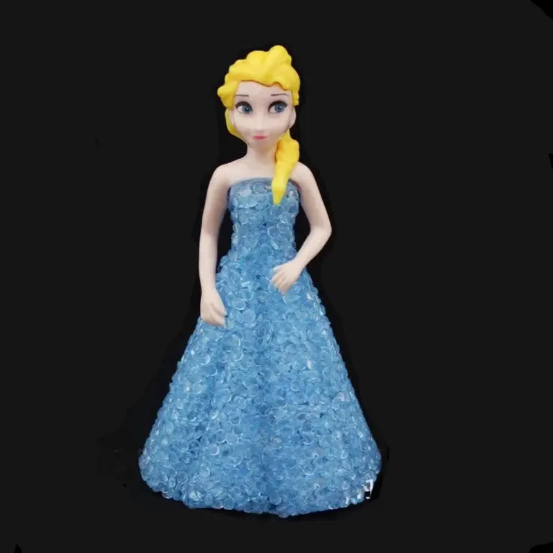 1 Uds. Juguete para niños Elsa Anna Sofía luces LED coloridas gradiente cristal luz nocturna lámpara Led batería princesa regalo de vacaciones de Navidad - imagen 4
