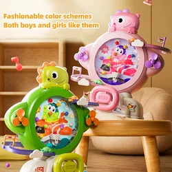 Mini juego de captura de dinosaurios, consola de juguete de mesa con pista musical, coche Arcade, coordinación mano-ojo para niños pequeños, educación temprana