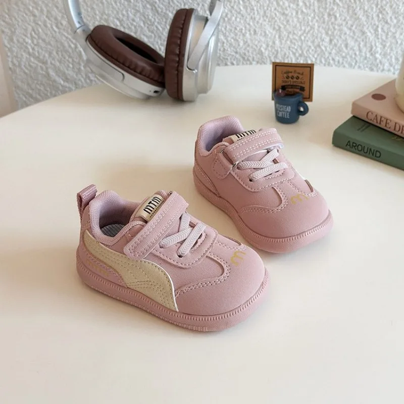 2025 Diseñadores Zapatillas de deporte para niños Cuero de PU Zapatos impermeables para bebés y niños Zapatillas de deporte ergonómicas para niñas Zapatos deportivos para niños - imagen 4