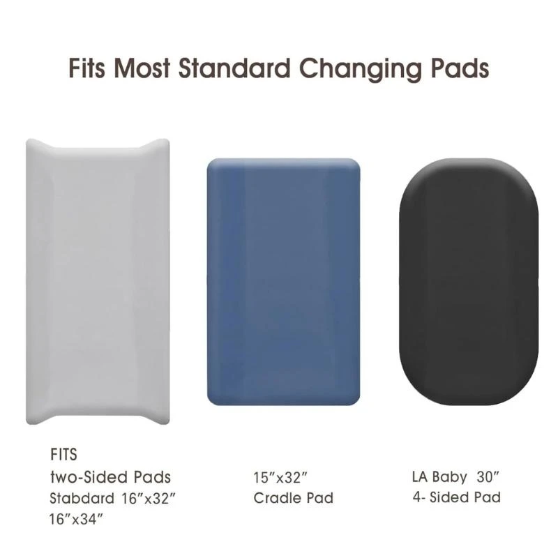 3 unids/set de cubierta de cambiador reutilizable suave para bebé, diseño de color sólido, fibra superfina, almohadilla de pañal transpirable para bebé, cubierta de hojas - imagen 5