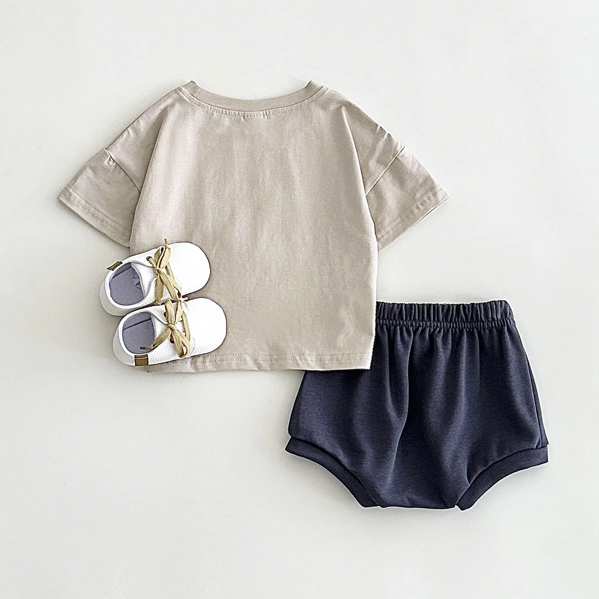 MILANCEL, ropa de verano para bebé, conjunto de camiseta con apliques de frutas para bebé, Top de manga corta + Pantalones cortos, conjunto informal de 2 uds para niñas de 0 a 3 años - imagen 5