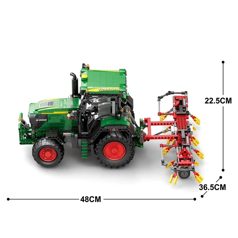 Tractor de bloques educativo con control remoto para niños - imagen 3