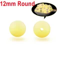 12mm cream yellow