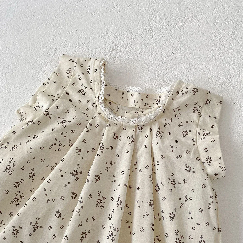 MILANCEL 2025 conjunto de ropa de verano para niñas, chaleco Floral, camiseta y bombachos de brotes, 2 uds., traje de ropa para bebés, traje informal para niñas - imagen 4