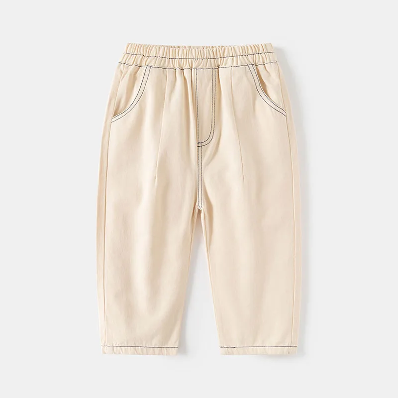 Milangel Pantalones informales para niños – Sólidos y sueltos de otoño - imagen 4