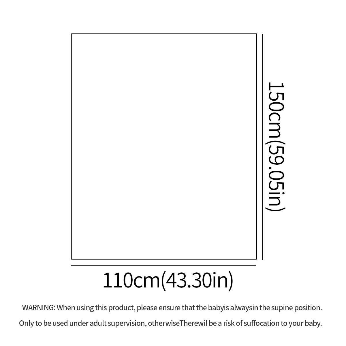 HappyFlute 150x110cm manta suave de doble cara para bebé, colcha fresca y relajante de verano para bebés - imagen 4