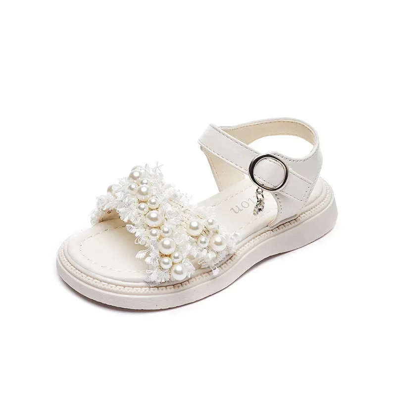 Sandalias para niñas, zapatos de playa de princesa de suela blanda antideslizantes de verano para niños, sandalias de moda para niñas pequeñas - imagen 5
